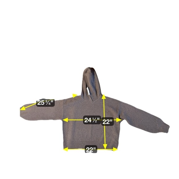 NEW Hollister Women's Cropped Brown Sweater Light Weight Hooded Size Small NWT - Picture 6 of 10